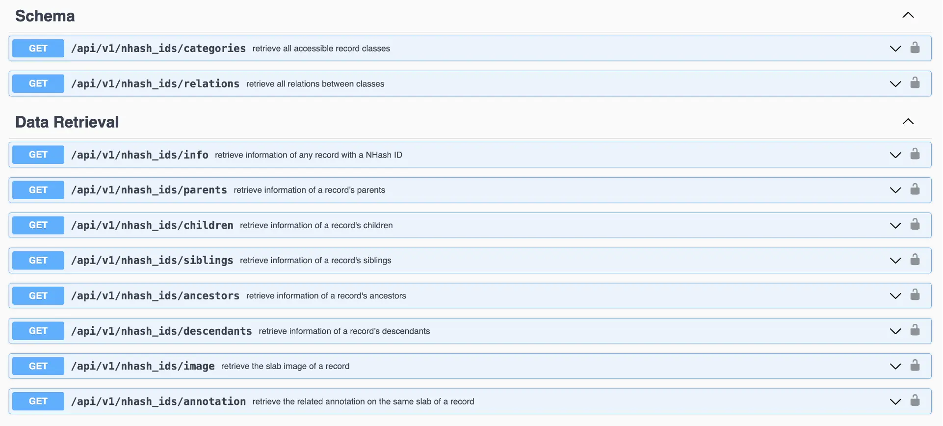 API Specs image